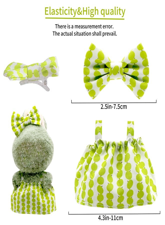 Digabi 17cm Doll Clothes - 8 Piece Set Strap Dress and Bow Headband for a Unique Dressed-Up Look - Fashion Handmade Accessories for Doll（No Doll） - Image 3