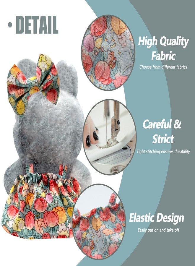 Digabi 17cm Doll Clothes - 8 Piece Set Strap Dress and Bow Headband for a Unique Dressed-Up Look - Fashion Handmade Accessories for Doll（No Doll） - Image 5
