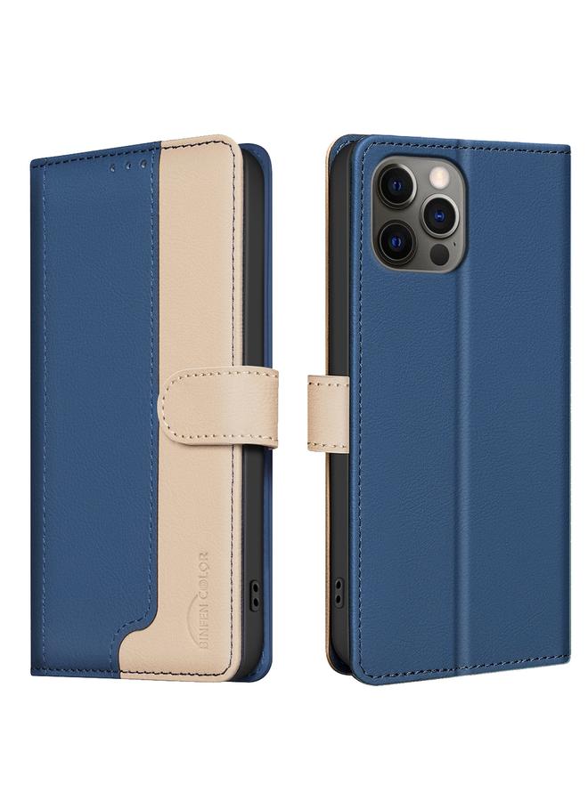 Zaboon Case For iPhone 13 Pro Color Matching RFID Anti-theft Leather Phone Case - Image 1