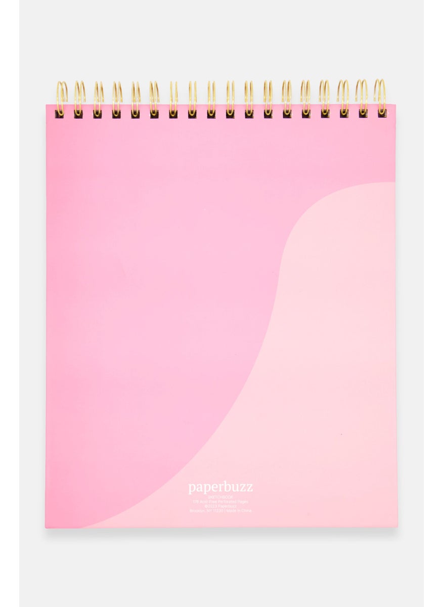 Paperbuzz Personalized Artist Sketchbook, Pink Combo  - Image 3