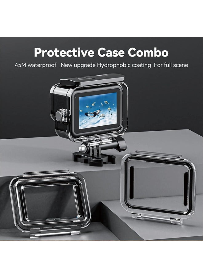 GoPro Hero 12/11/10/9 Black Waterproof Housing Case with 60M/196FT Dive Capability, Waterproof Lens Coating, 6 Anti-Fog Sheets Included. Ideal for All Types of Underwater Adventures. - Image 4