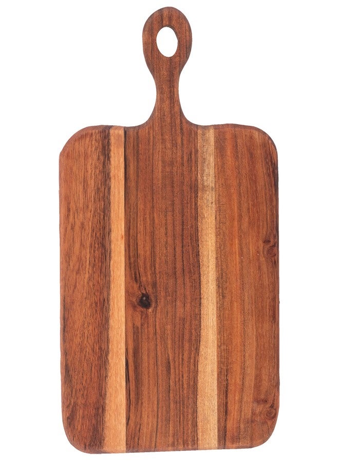 كارما هدايا كارما، لوح تقطيع من خشب الساج مع منشفة شاي، هدية مثالية لحفلات الزفاف والانتقال إلى منزل جديد، صدفة بحرية - Image 4