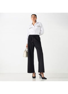 2Xtremz 2Xtremz Embellished Mid-Rise Trousers with Drawstring Closure and Pockets  - Image 2