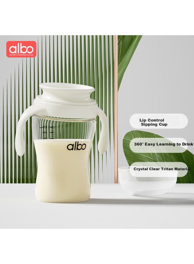 Albo Baby Sippy Cup Wide Mouth Children's Magic Water Cup Infant Drinking Cup Milk Lip Control Sipping Cup Bz351 - Image 1