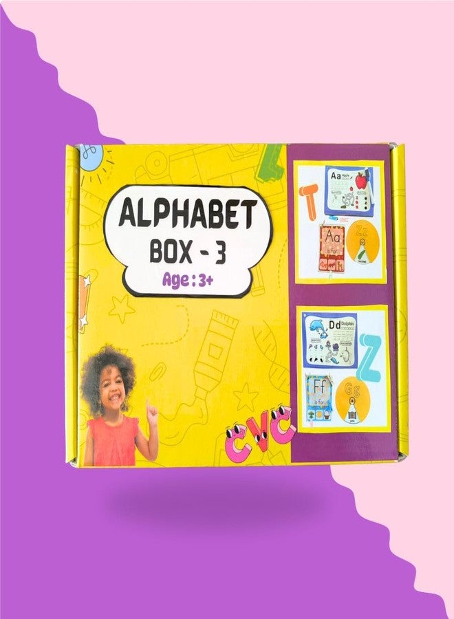 صندوق حروف الأبجدية EDUSTAR 3 للتتبع | تعلم الأبجدية عمليًا للأطفال من عمر سنتين فما فوق | أدوات تفاعلية للتعرف على الحروف الأبجدية - Image 1