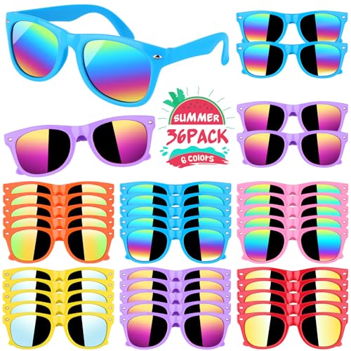 GINMIC Kids sunglasses Party Favors 36Pack Kids Boys and Girls Sunglasses Bulk Age 38 with UV400 ProtectionParty Favors For Kids Birthday Classroom Goodie Bags Party Supplies - Image 1