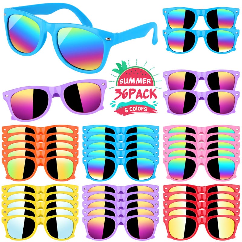 GINMIC Kids sunglasses Party Favors 36Pack Kids Boys and Girls Sunglasses Bulk Age 38 with UV400 ProtectionParty Favors For Kids Birthday Classroom Goodie Bags Party Supplies - Image 2