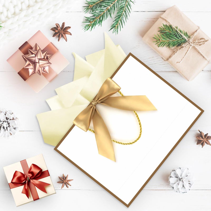 JMANNI Gift Bag, 1PCS Gift Bags with Ribbon and 1 Greeting Cards 2 Tissue Paper, Portable Paper Gift Bag with Handles, Birthday Gift Bags,Present Bags for Wedding Party Mothers Day - Image 5