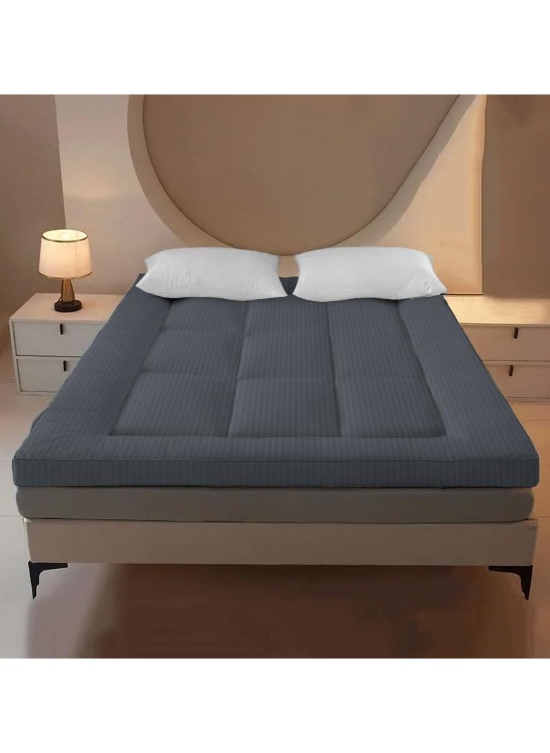 Full Mattress Pad / Cotton Quilted Fitted Cooling Mattress Topper with Soft Snow Down Alternative Fill, Breathable Mattress Protector