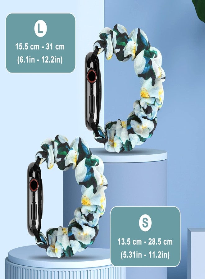 ShuYo Scrunchies Bands Compatible for 40mm 38mm 41mm 42mm 44mm 45mm 46mm 49mm, Soft Nylon Elastic Strap Wristband for iWatch Series 10 9 8 7 6 5 4 3 2 1 SE Ultra - Image 3