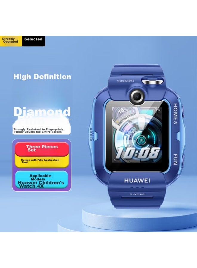Ten Flashes Shan Huawei Children's Watch 4x Tempered Glass Screen Protector For 4x New Glory Edition, Compatible With 4pro/5/5pro/5x/5xpro/3pro, High-definition Tempered Glass Film - Image 1
