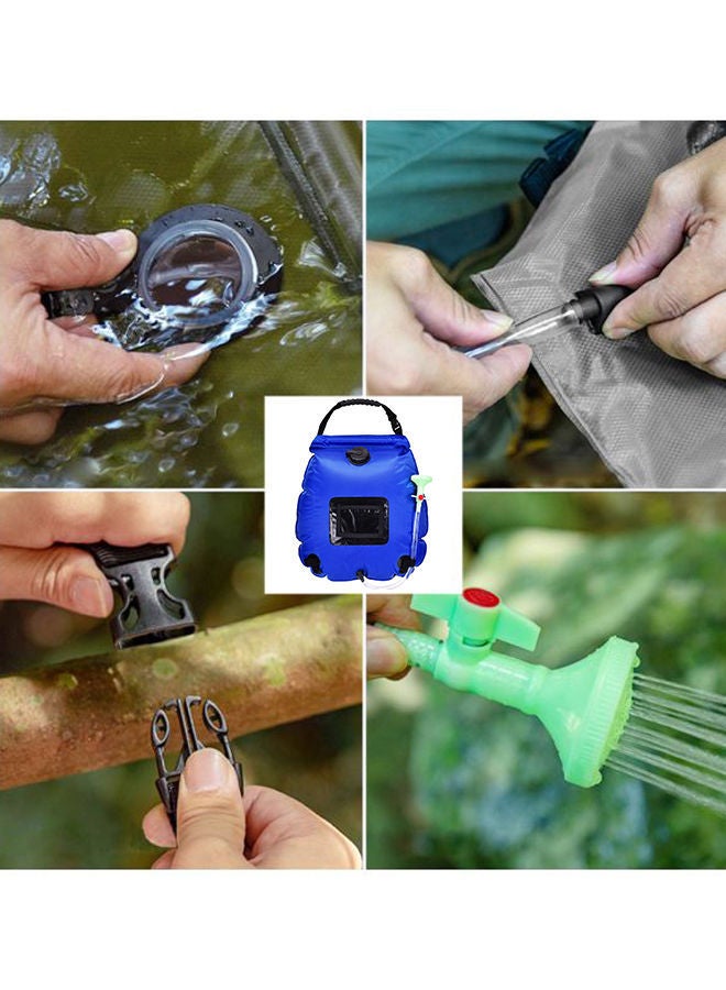 NIBEMINENT Solar Powered Collapsible Water Bag 40x12x4centimeter - Image 5