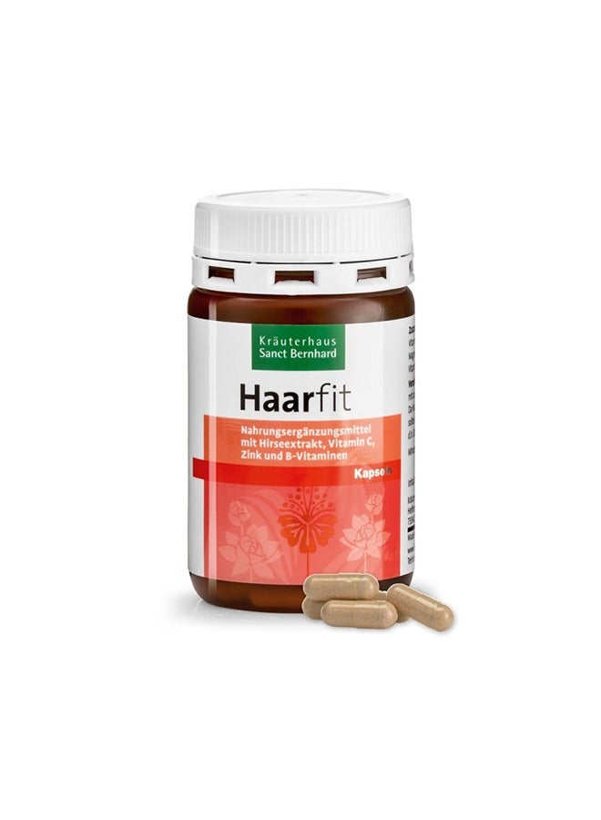 Sanct Bernhard Hair Fit Capsules – Hair Strength & Growth Support with Millet Extract, Biotin, Zinc & Vitamin C – 120 Capsules - Image 1