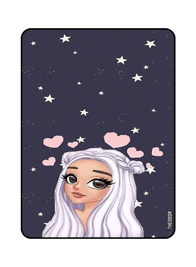 Theodor Protective Flip Case Cover For Samsung Galaxy A7 Lite 2021 8.7 Inches with Auto Wake/Sleep Love Star Background Copy - Image 1