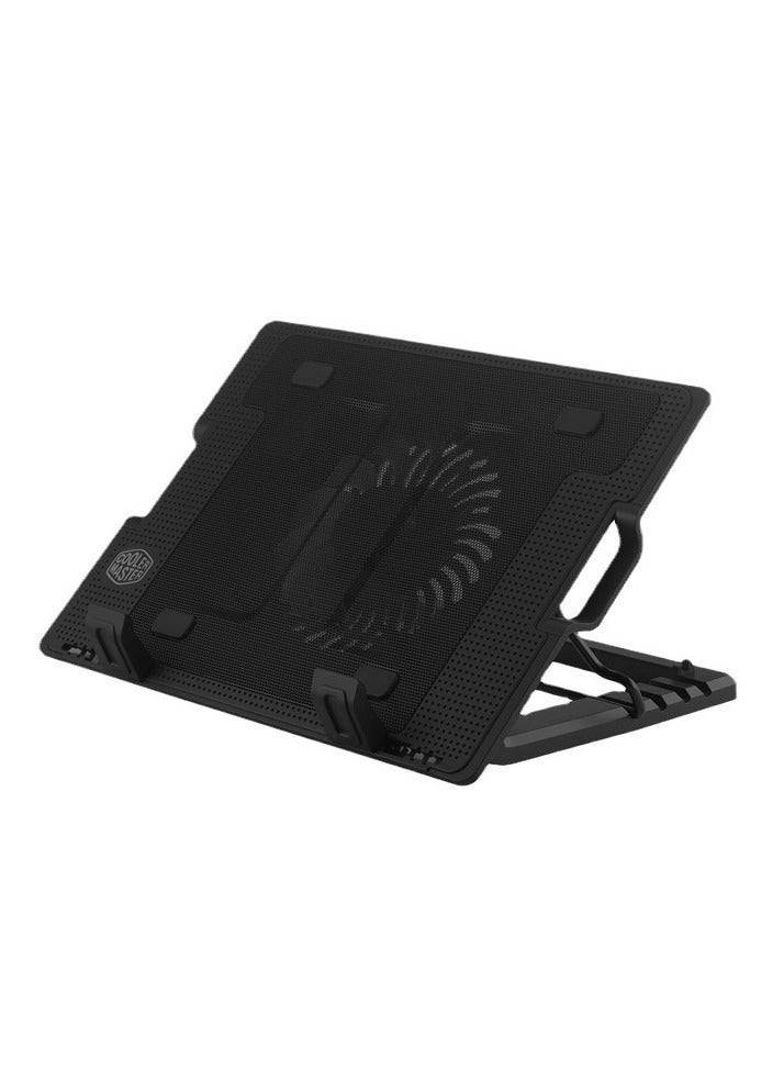 General Laptop Cooler Cooling Pad Laptop Cooling Fan Cooling Stand USB Powered Silent Cooler Pad, Adjustable Notebook Cooler  - Image 1