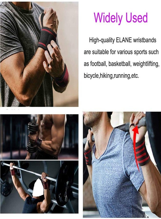 GymWar Wrist Wraps - 18" Professional Grade with Thumb Loops - Wrist Support Braces - Men & Women - Weight Lifting, Crossfit, Powerlifting, Strength Training By GymWar (Red) - Image 4