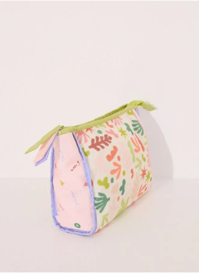 women'secret Medium multicoloured leaves vanity case