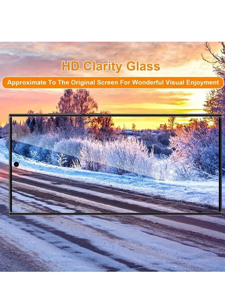 ELTRAZONE 3+3 Pack 9H Tempered Glass Screen & Camera Lens Protectors for Samsung Galaxy S24 Ultra - Image 4