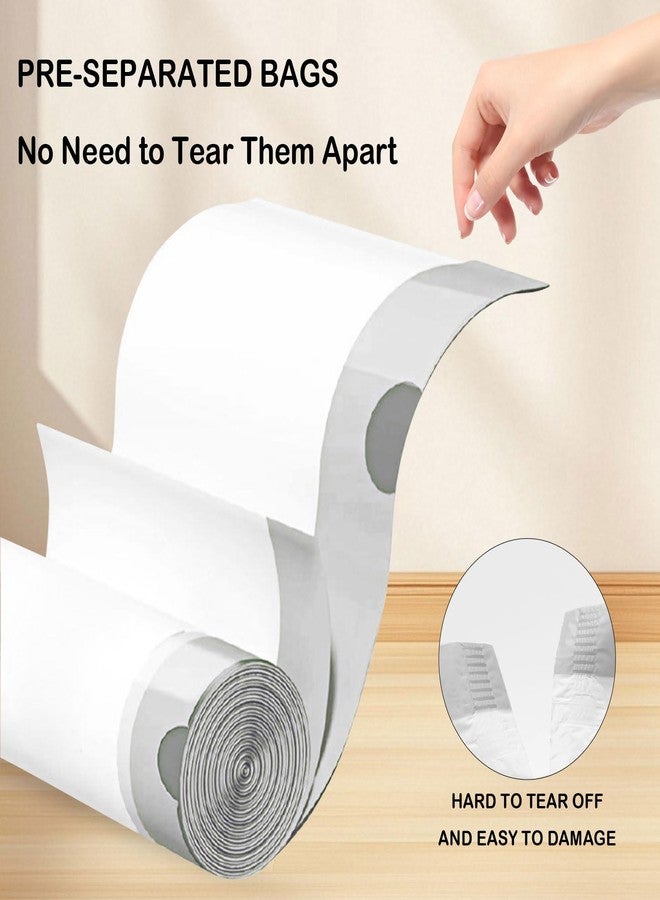 Loveishere 270 Count Heavy-Duty Trash Bags, Compatible with SONGMICS 8-Gallon (30L) Trash Can, Pre-Separated Drawstring Kitchen Garbage Bags, Ideal for Home & Office, 19.9 x 29.1 Inches, 6 Rolls, White - Image 5