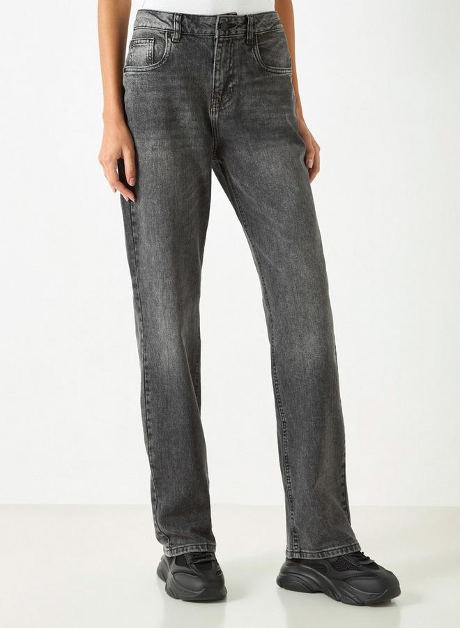 Lee Cooper Straight Fit Jeans with Pockets - Image 1