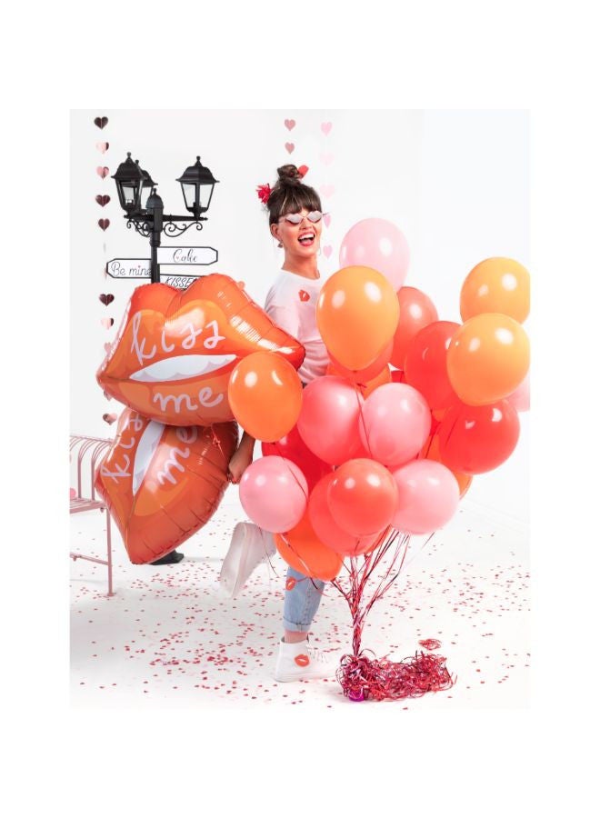 PartyDeco Foil balloon Lips, 86.5x65 cm, mix - Image 2