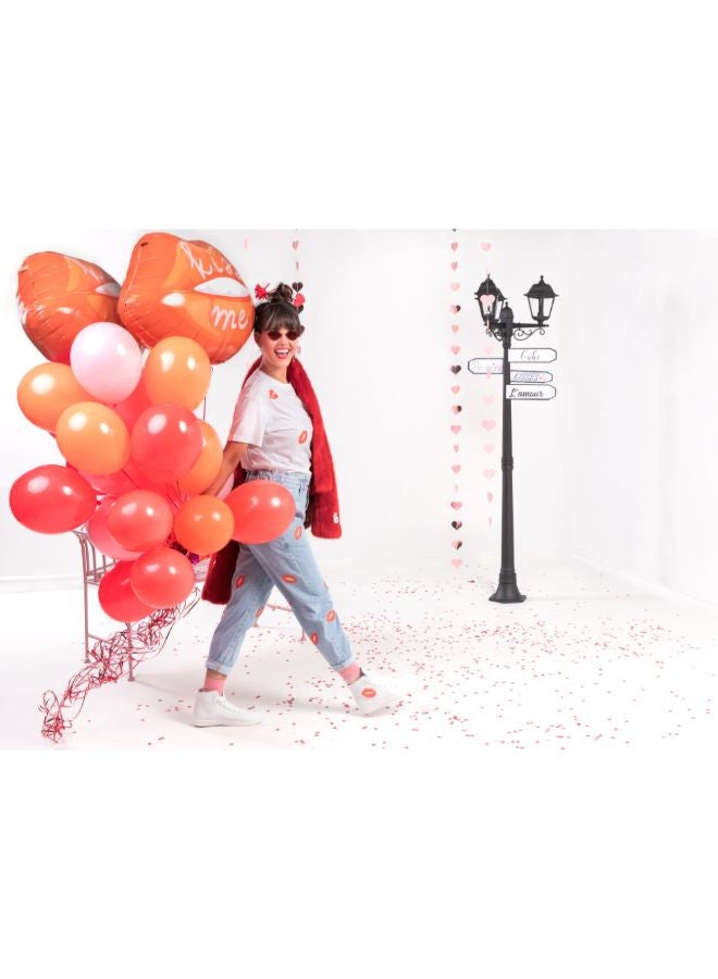 PartyDeco Foil balloon Lips, 86.5x65 cm, mix - Image 3