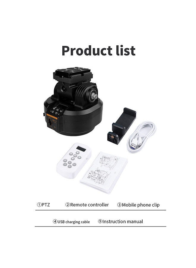 ZIFON - ZIFON YT2000 Motorized Pan Tilt Head Electric PTZ Ball Head Object Tracking Holder Panoramic Tripod Head 4.4ibs Load Capacity 360°Rotatable - Image 1