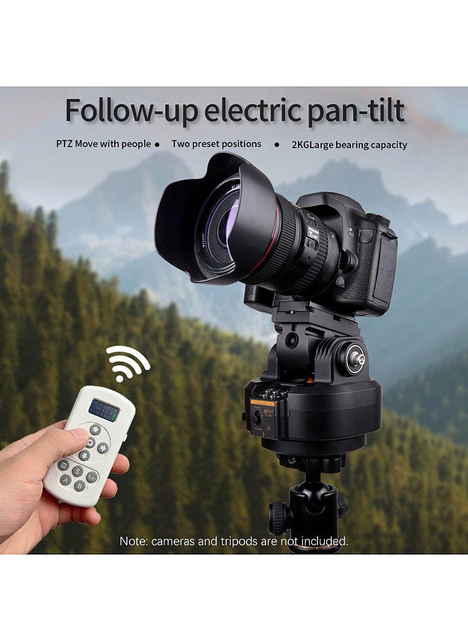 ZIFON - ZIFON YT2000 Motorized Pan Tilt Head Electric PTZ Ball Head Object Tracking Holder Panoramic Tripod Head 4.4ibs Load Capacity 360°Rotatable - Image 1