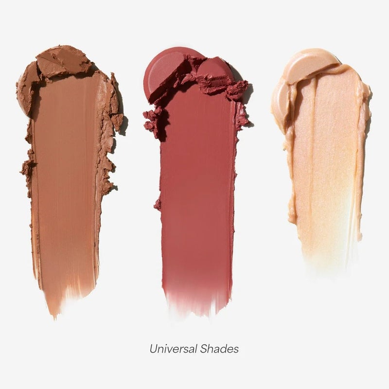 EarthsCure مجموعة EarthsCure Glow Trio - 3 قطع: برونزر، بلاشر، وهايلايتر. عصي كريمة قابلة للبناء لمظهر مضيء وطبيعي وشاب. - Image 2
