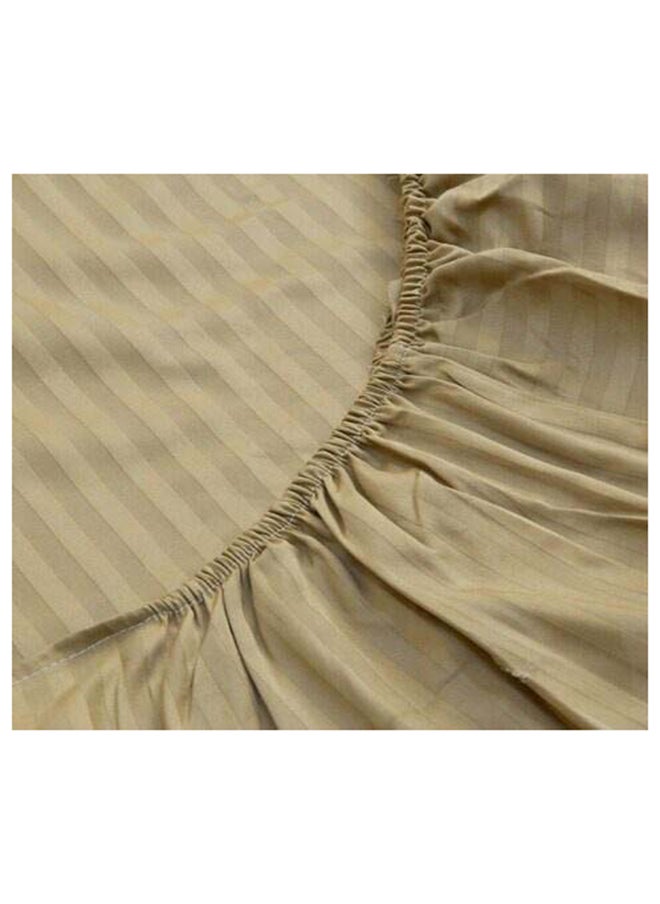 Hotel Collection HOTEL COLLECTION Stripe Brown Fitted Sheet 160x200 cm with 2 Pillow Cases  - Image 4