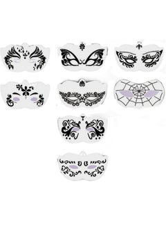 Mordely Face Paint Stencils Carnival Face Stencils for Kids Girls Boys Carnivals Holiday, 8pcs Full Face  - Image 2