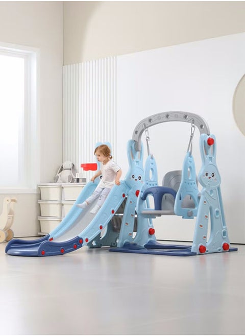 4-In-1 Swing And Slide Set For Indoor, Rabbit 143X140X110cm