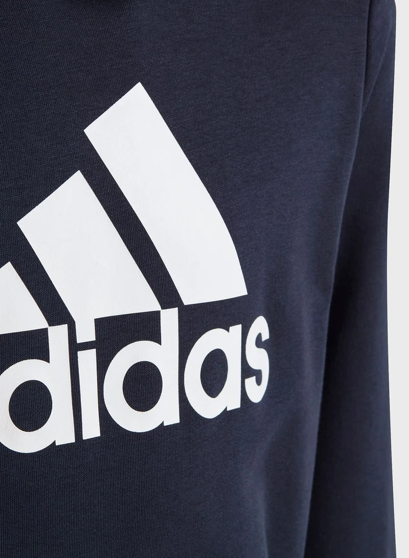 Adidas Big Logo Essentials Cotton Hoodie