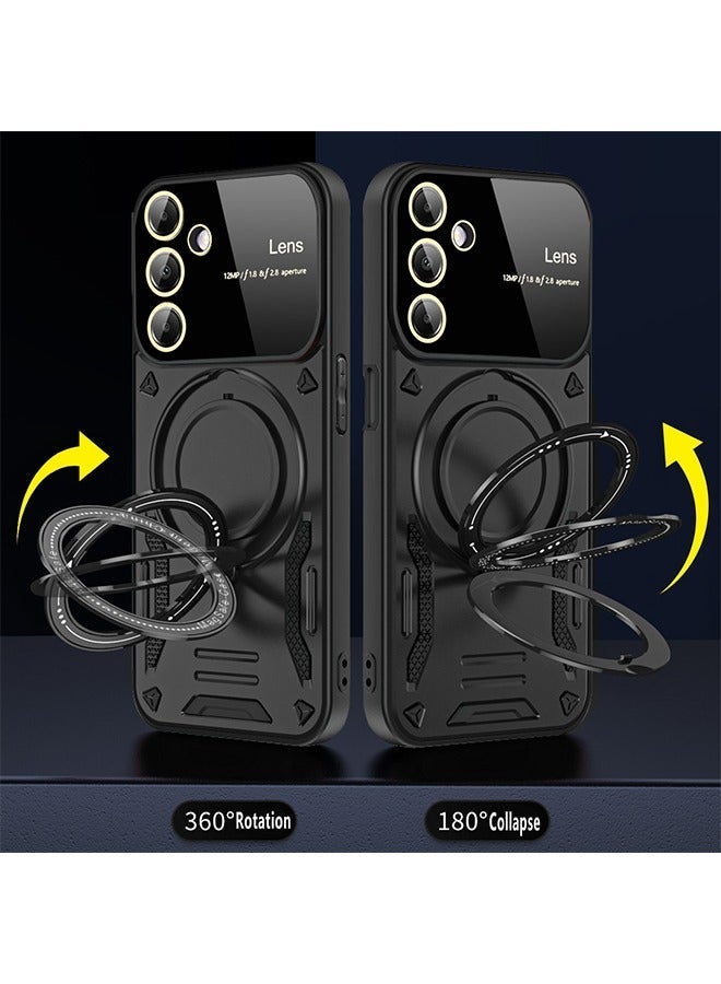 X-level Samsung Galaxy A15 5G/4G Case Back Cover with Magnetic Stand 360° Rotate Ring and Camera Len Protector [Military Grade Drop Protection] Anti-Scratch Shockproof Phone Accessory - Image 5