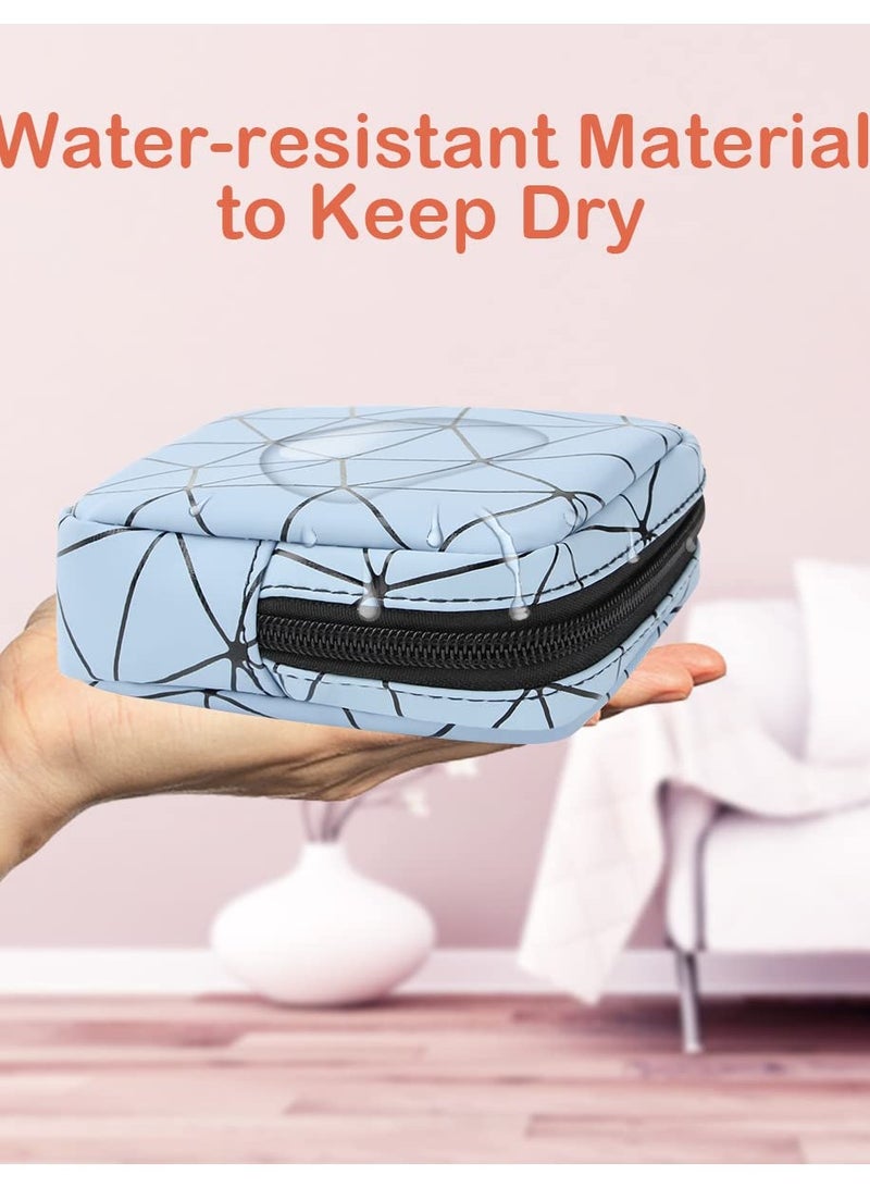 Sanitary Napkin Organizer Menstrual Bag 3 Piece Zip Menstrual Pad Bag Portable Sanitary Napkin Organizer Purse Tampon Holder Teenage Menstrual Bags for Girls Ladies First Period Gifts for Girls - Image 4