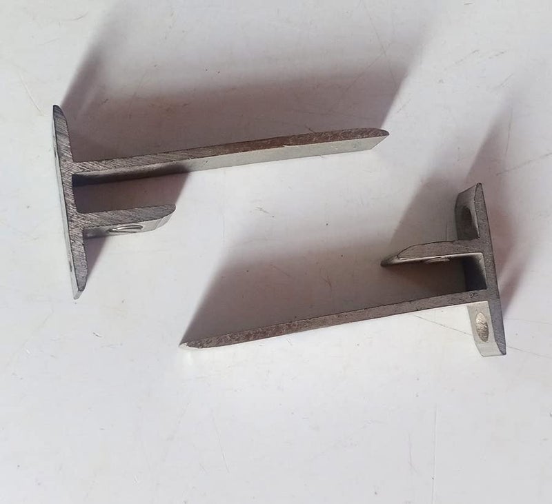SS Glass F Bracket 3 inch 2 Pcs - Image 1