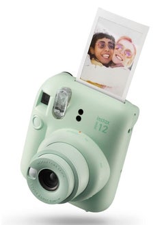 Instax Mini 12 Instant Film Camera With Pack Of 20 Films - Mint Green  - Image 2