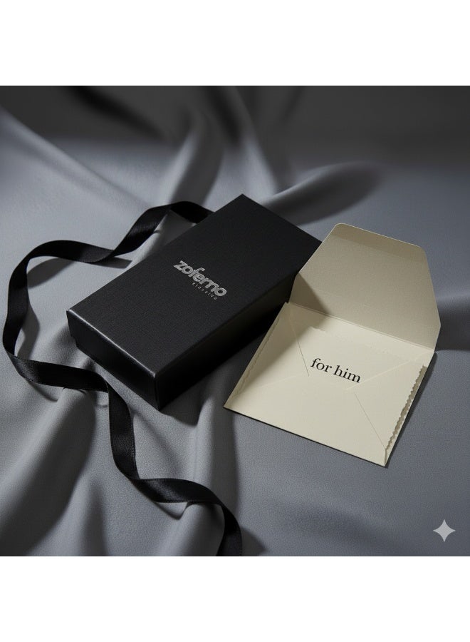 زوفيرنو كلاسيكو مناديل جيب رجالية سادة من زوفرنو كلاسيكو – عبوة ٣ قطع (٢٣×٢٣ سم) بلمسة حريرية – لإطلالات رسمية وكاجوال مع علبة هدية (وردي/ذهبي/فضي) - Image 5