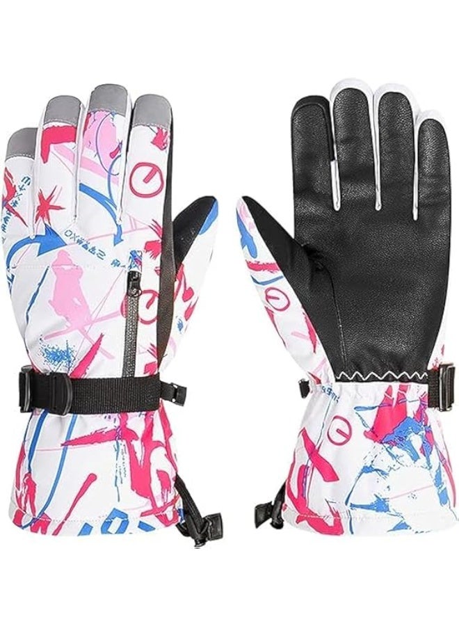 Uzi BEETO Snow Gloves for Kids, Womens Mens Girls Boys Winter Gloves Waterproof Youth Ski Gloves, Touchscreen Sport Mittens - Image 5
