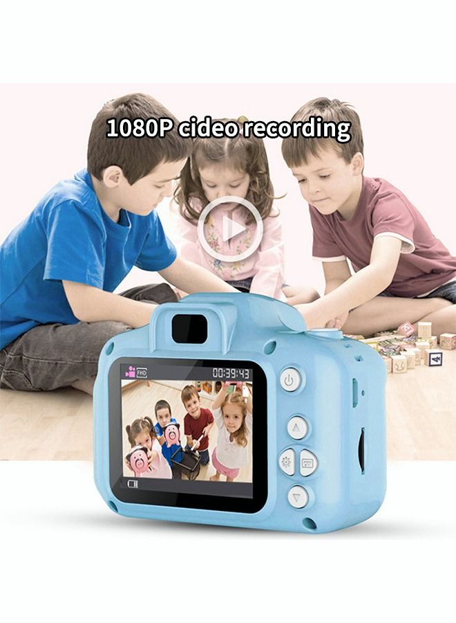 Kids Camera for Boys for 4-8 Year Old Boy Selfie Camera for Toddler Digital Video Camera Toys for 3 4 5 6 7 8 Year Old Boys with 32GB SD Card by Rindol -Blue