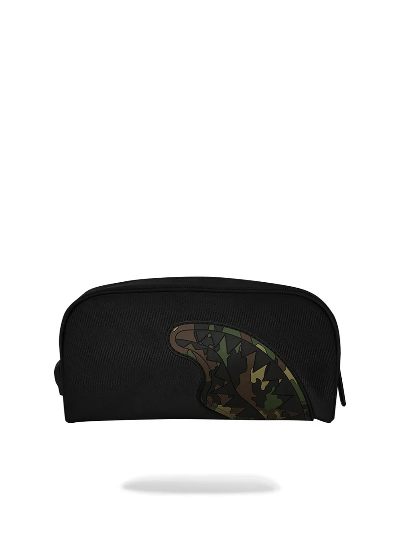 سبراي جراوند SHARK CENTRAL BLACK NYLON CAMO EMBOSSED SHARK POUCH