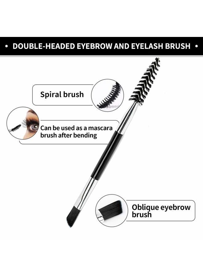 ACTROL Rainbow Eyebrow Tweezers Set Pack of 6 Stainless Steel for Women Scissors Brush Precision Slant Pointed Tweezers Kit for Splinter Ingrown Facial Hair Removal with Leather Case Gift - Image 4