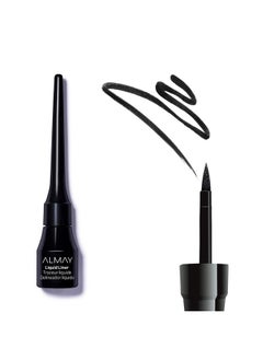 Almay Almay Liquid Eyeliner, Waterproof, Fade-Proof Eye Makeup, Easy-to-Apply Liner Brush, 221 Black, 0.1 Oz  - Image 2