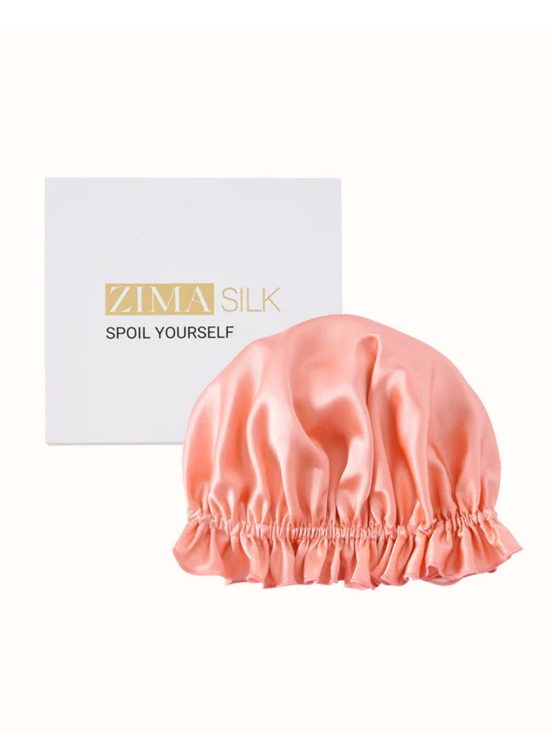 ZIMASILK 19 Momme Silk Sleep Cap With Double Colors  - Image 1