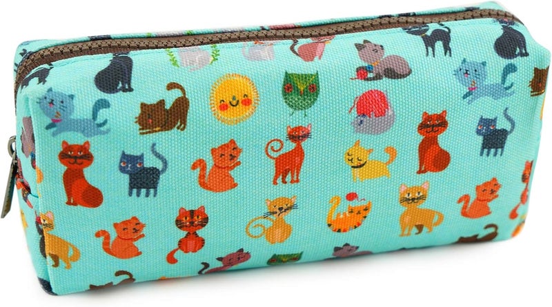 LParkin Cute Cat Pencil Case Pouch Make Up Case Stationary Kawaii Pencil Box Teacher Gift Gadget Bag Cosmetic Bag