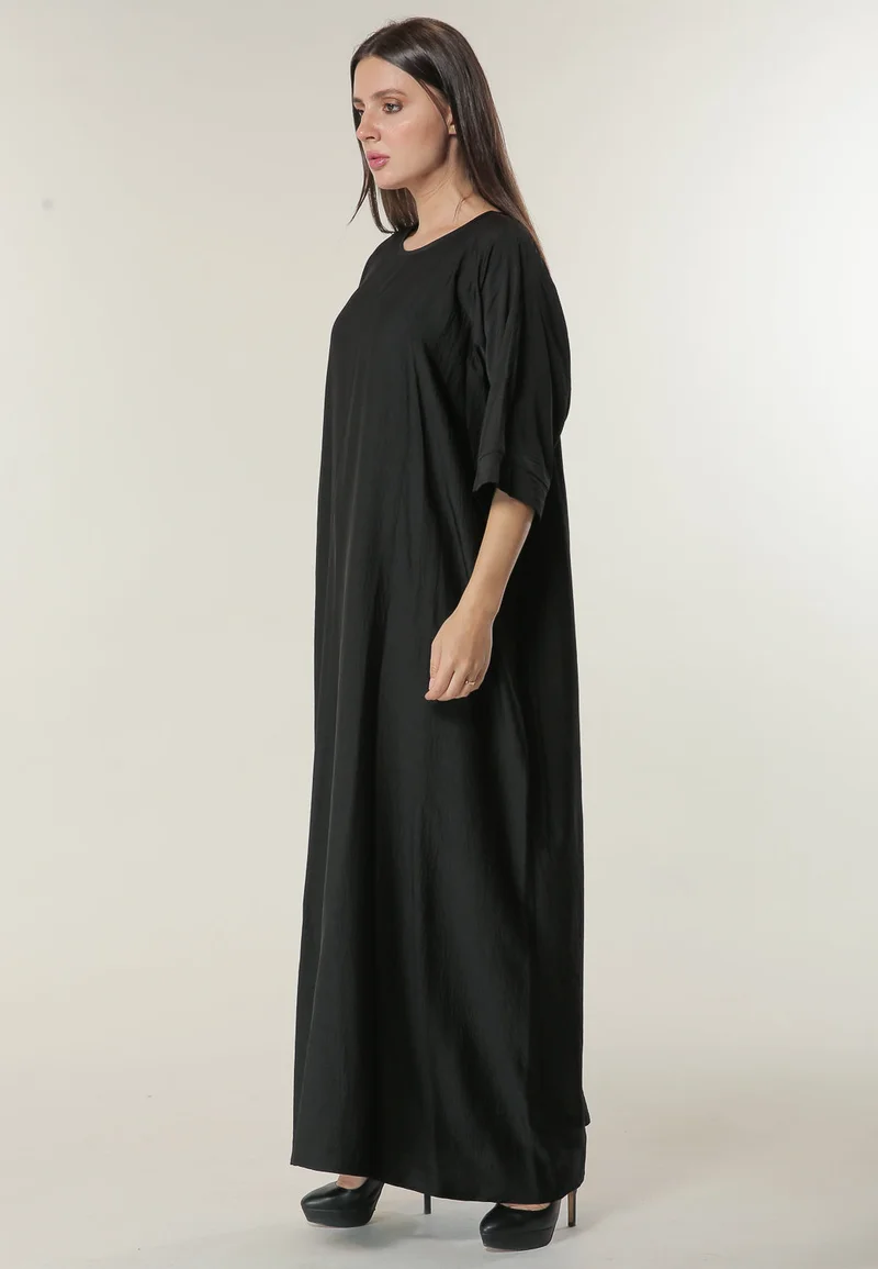 Moistreet  Elegant Crew Neck Casual Abaya for Women | Best Price UAE