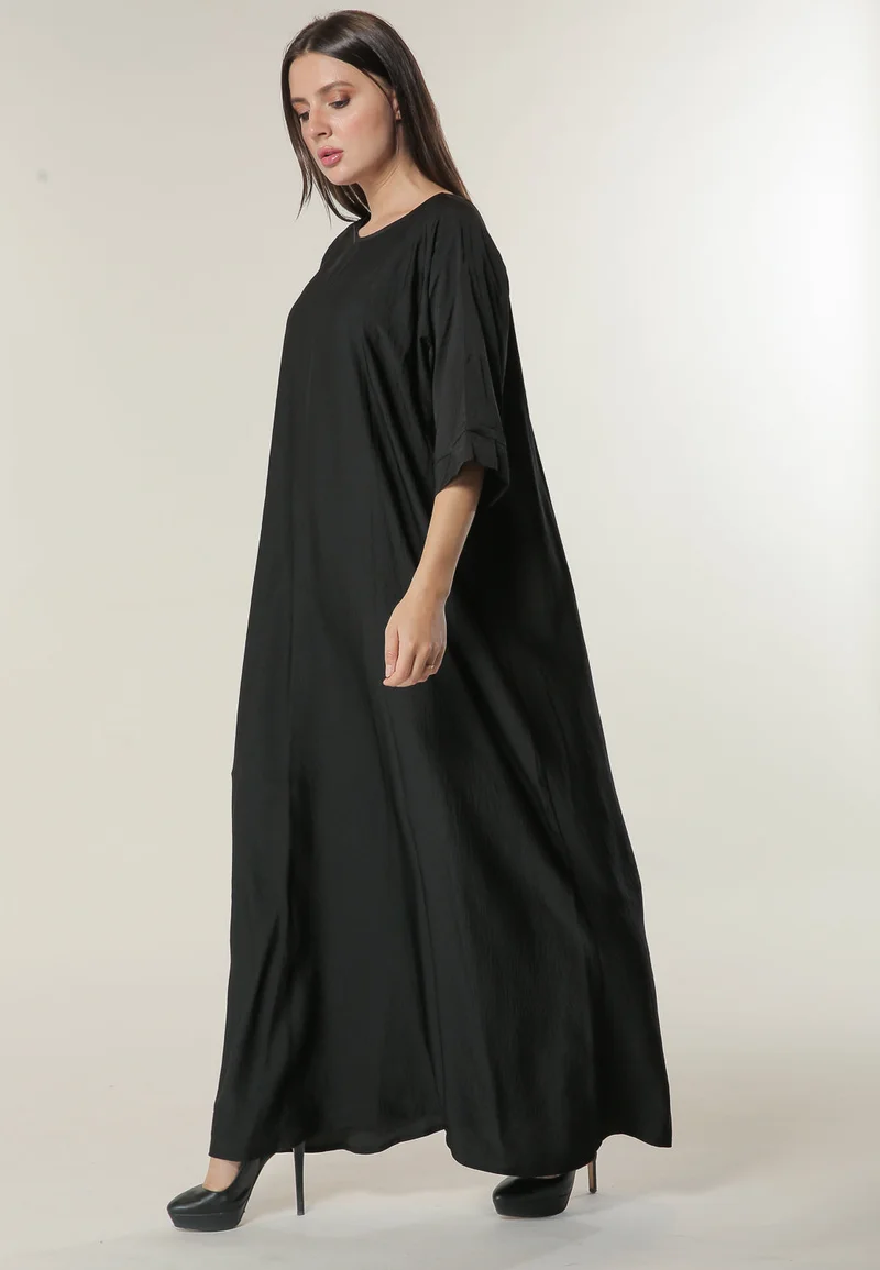 Moistreet  Elegant Crew Neck Casual Abaya for Women | Best Price UAE