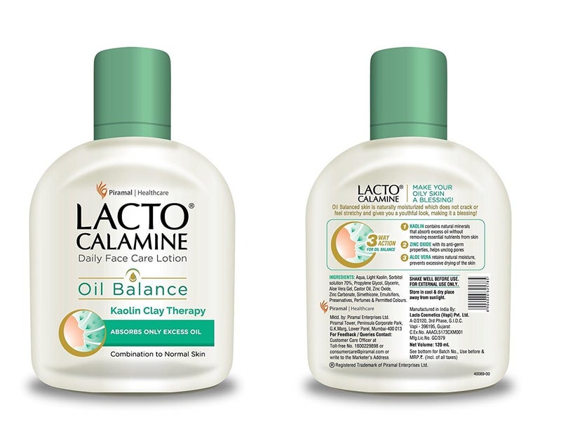 Lacto Calamine Face Moisturizing Lotion for Normal to Combination Skin | Excess Oil Absorbing & Pore Refining Moisturizer | Mattifying & Non Greasy | 4.06 Fl Oz/120ml (Pack of 2) - Image 2