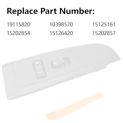 SIYOEN 19115820 Front Passenger Window Switch &Bezel for Chevy Tahoe Silverado 1500 2500 3500 Avalanche 1500 2500 GMC Sierra 1500 2500 Yukon XL Escalade ESV EXT 2003 2004 2005 2006 Door Switch 03 04 05 06 - Image 3