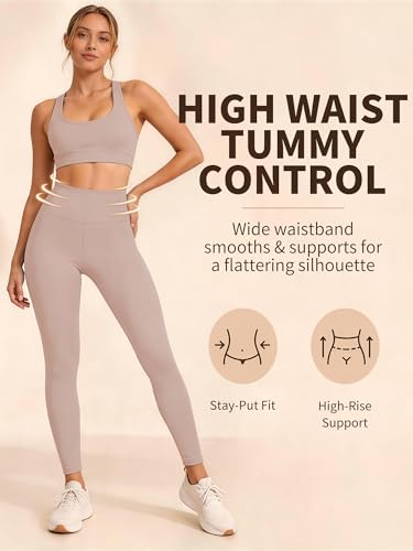 Laite Hebe Leggings for Women - High Waisted Full Length Buttery Soft Yoga Pants for Workout Athletic Daily - Image 2